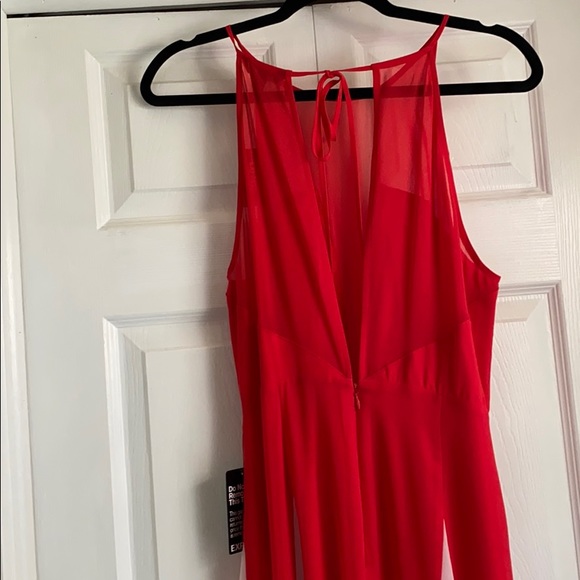 Express High Neck Godet Sleveless Maxi Dress - Picture 8 of 8